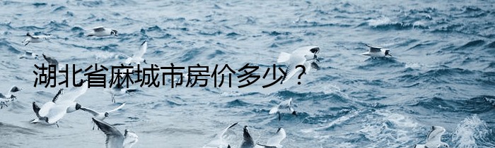 湖北省麻城市房价多少？