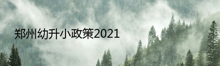 郑州幼升小政策2021