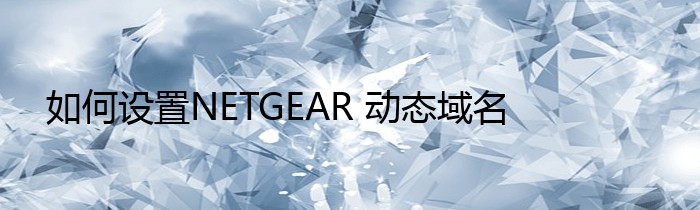 如何设置NETGEAR 动态域名