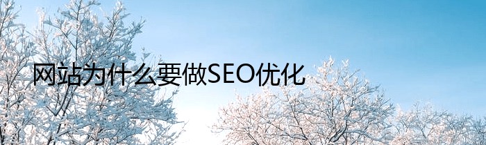 网站为什么要做SEO优化