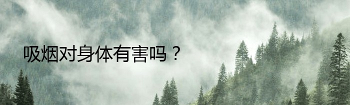 吸烟对身体有害吗？