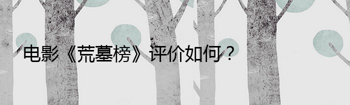 电影《荒墓榜》评价如何？